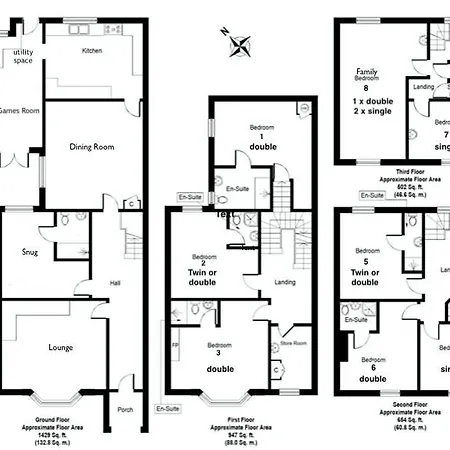 Semesterbostad The Tall House - Sleeps 16 Keswick (Cumbria)
